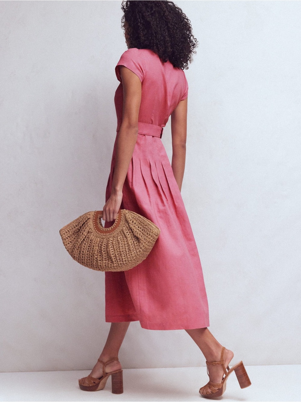 Boden Arabella Linen Blend Dress - Picture 5 of 7